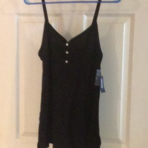 Black tank top